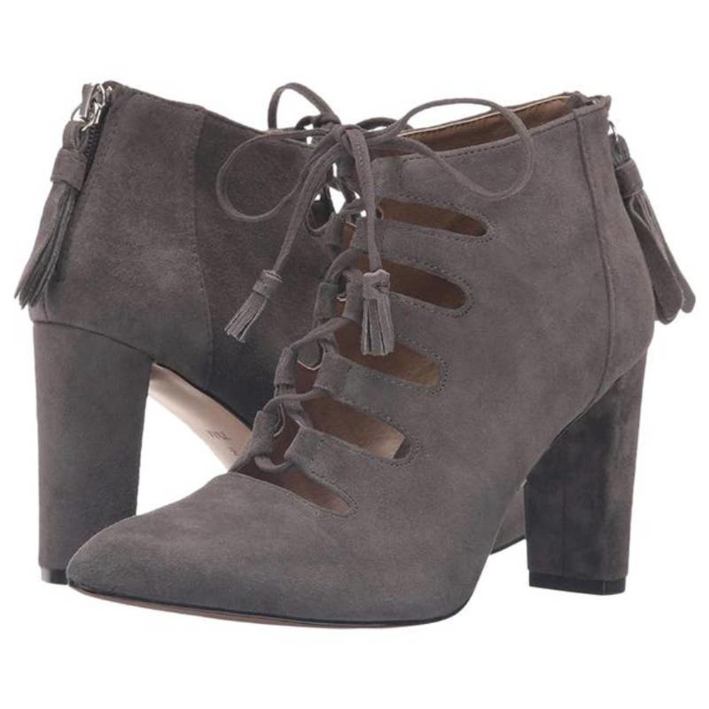 Adrienne Vittadini Neano Lace Up Pointed Toe Booties 8.5